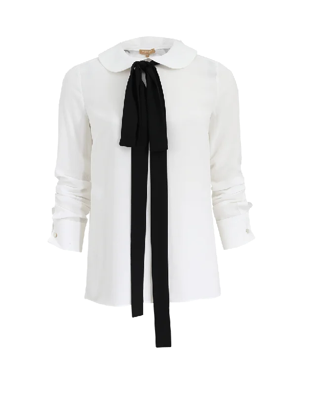 Bow Neck Tie Blouse