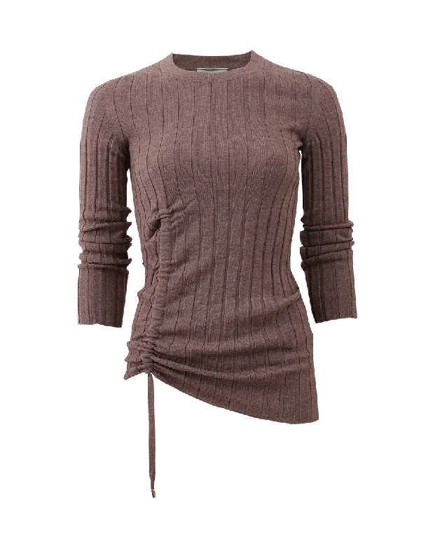 Ruched Knit Top