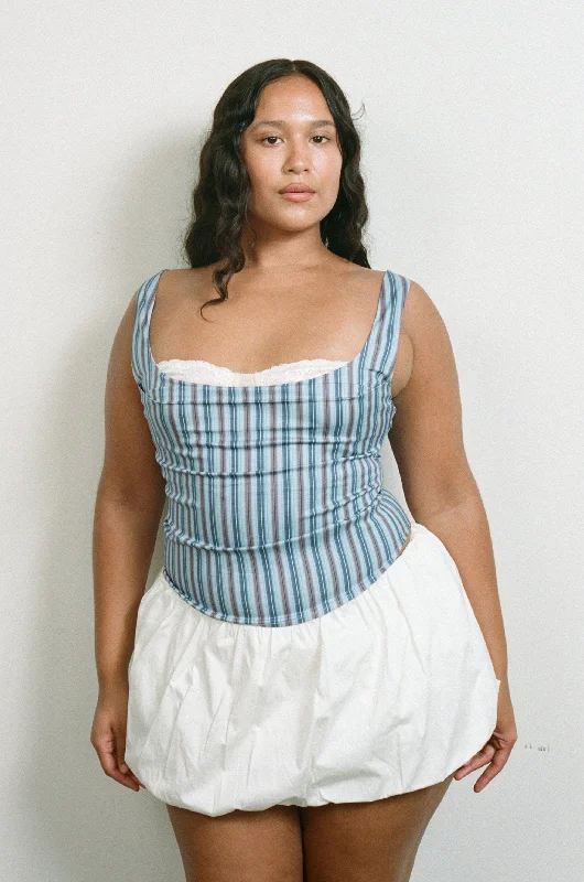 BOBBY CORSET - BLUE STRIPE