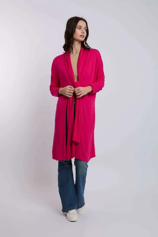 Women Regular Fit Cardigan - Pink