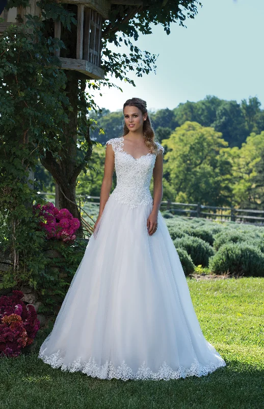 Plus Size Tulle Ball Gown with Lace Bodice and Hem with Illusion Back - #3982 Practical Women's Multi - Plus Size Tulle Ball Gown with Lace Bodice and Hem with Illusion Back - #3982 Practical Women's Multi -