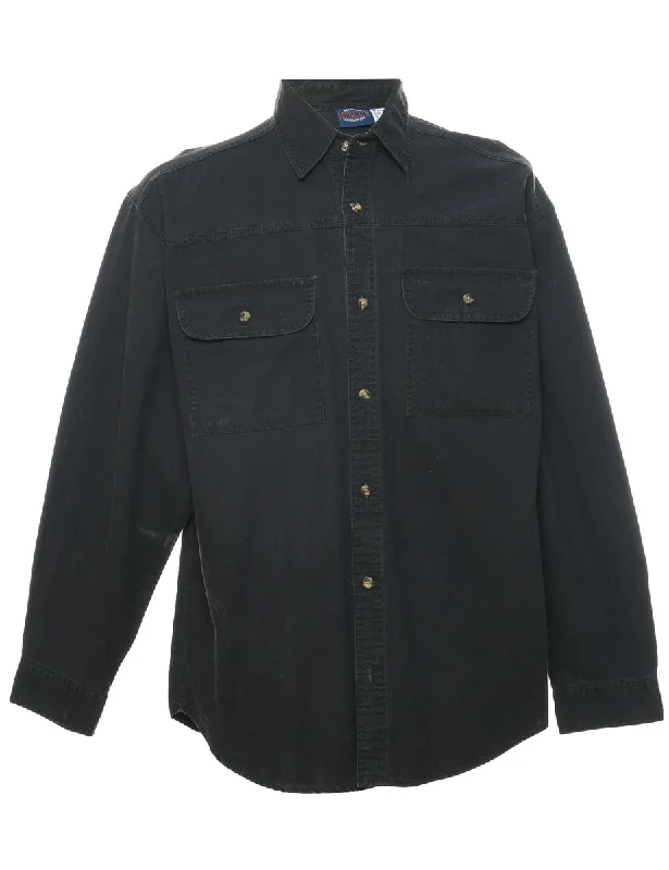 Black Denim Shirt - M