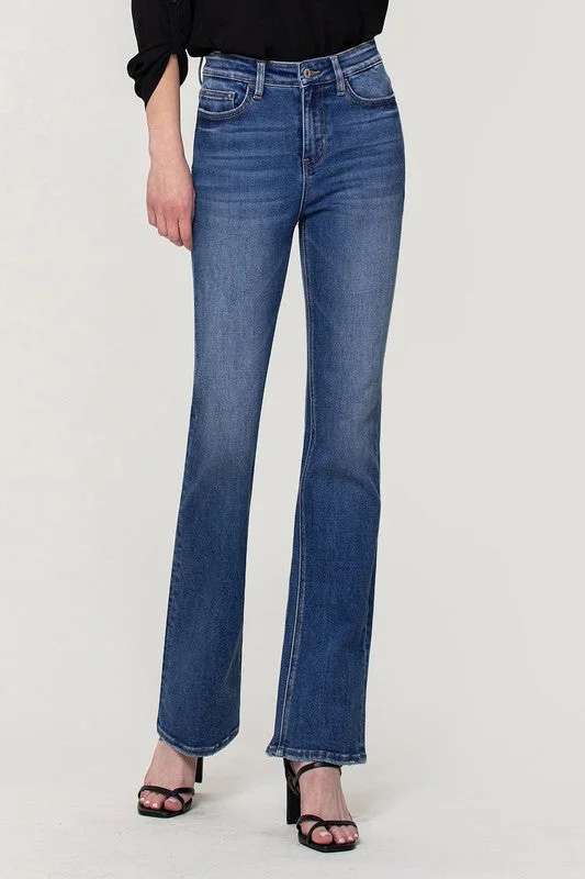 High Rise Stretch Slim Bootcut