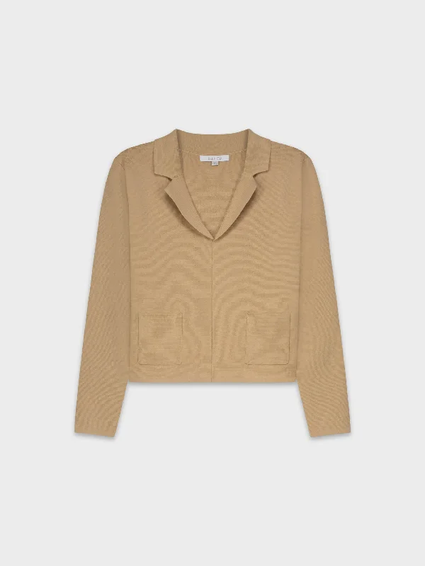 LIGHTWEIGHT BLAZER-TAN