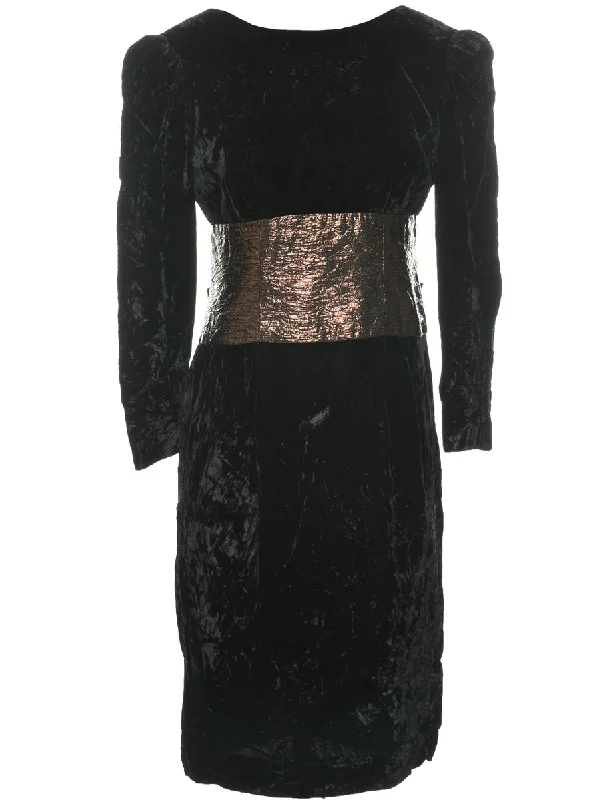 Black Evening Dress - S