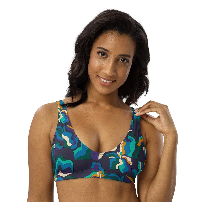 Bikini top (recycled) - SASSY IRIS purple