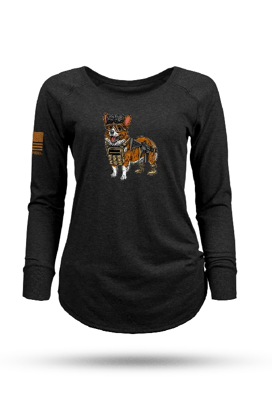 Tactical Corgi - Women's Long-Sleeve Shirt