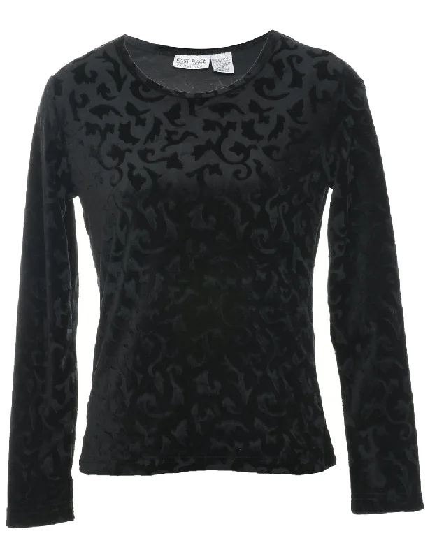 Black Evening Top - S