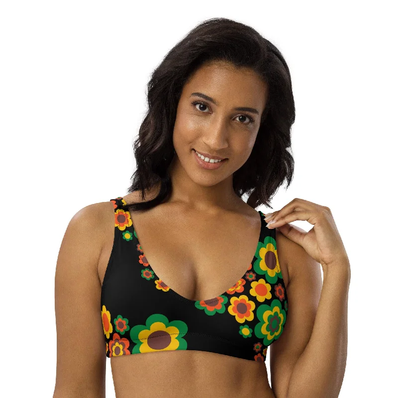 Bikini top (recycled) - FLORA FOREVER retro