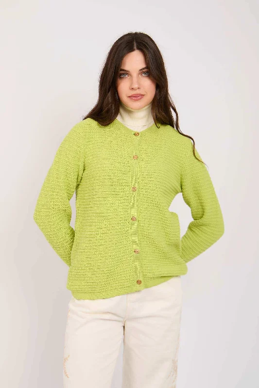 Women Regular Fit Cardigan - Green