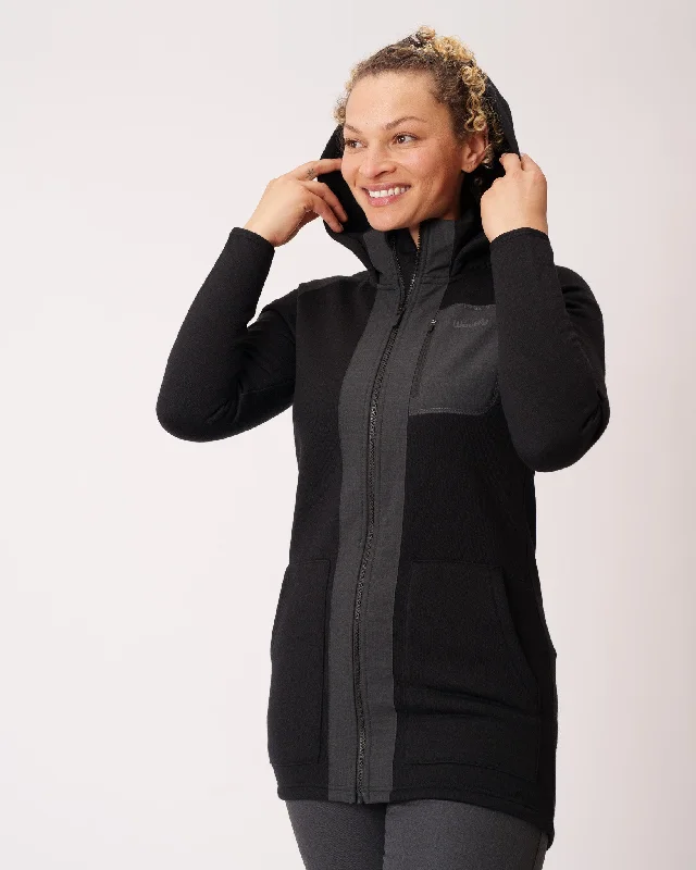 Merino Fleece Long Zip Hoodie