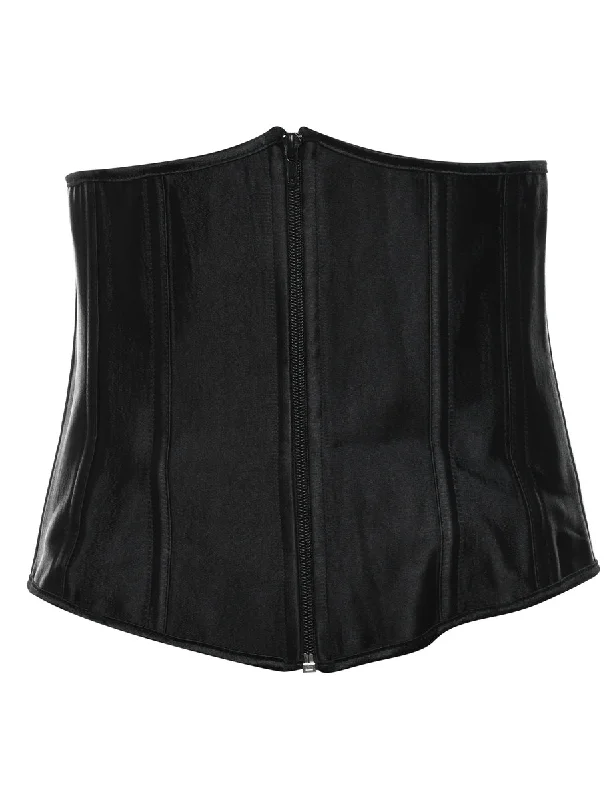 Black Classic Waspie Corset - XS