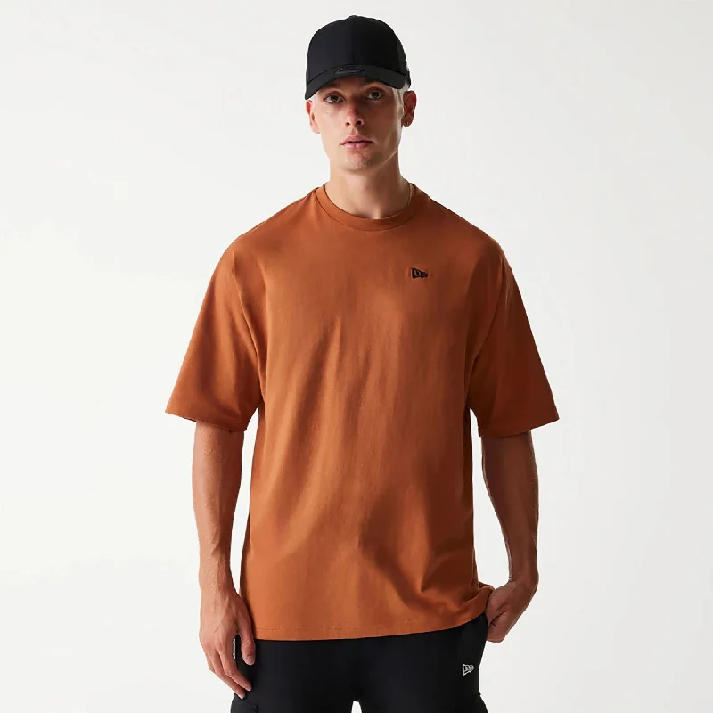 New Era Essential Brown Oversized T-Shirt