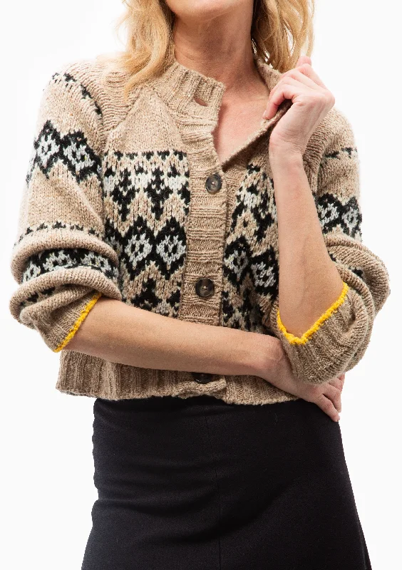 Damas Cardigan | Taupe