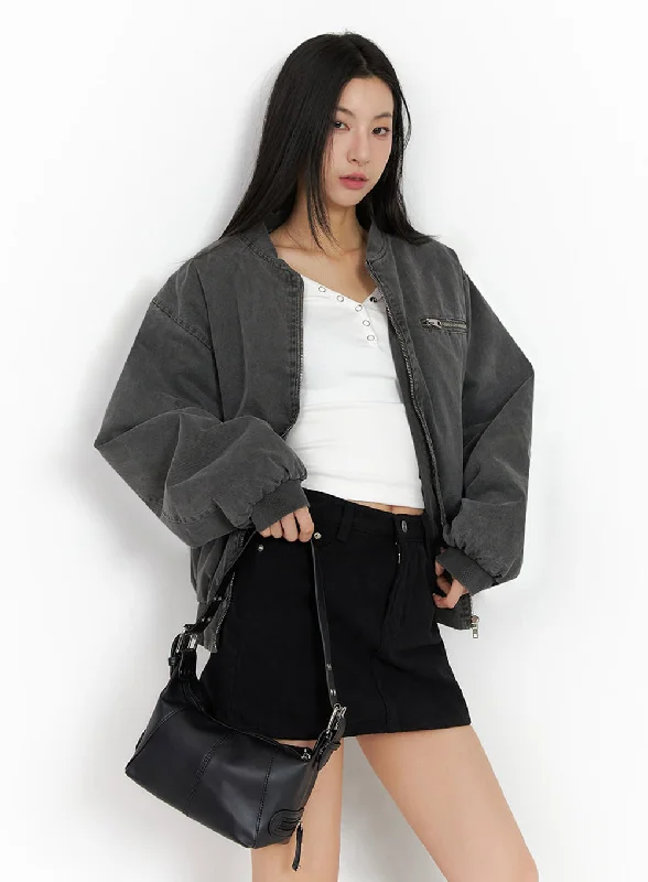 Urban Oversized Bomber Jacket ID431