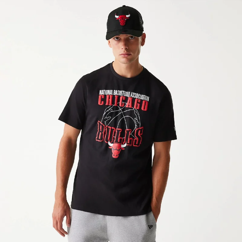 Chicago Bulls NBA Wordmark Black T-Shirt