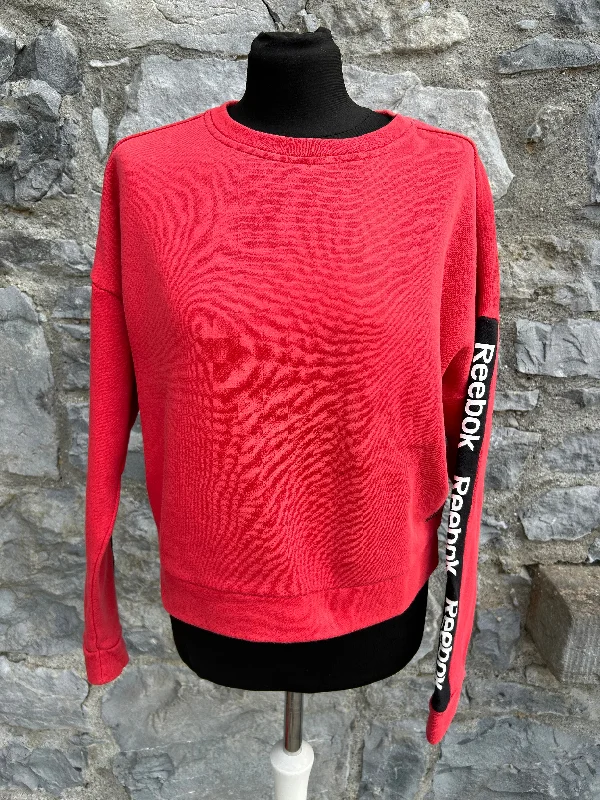 RBK cropped red sweatshirt uk 8-10