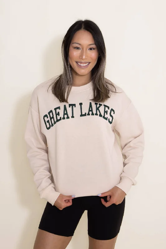 1897 Active Great Lakes Fleece Sweatshirt for Women in Cream | GT054-GREATLAKES-CREAM