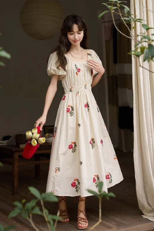 A-line Floral Maxi Dress for Women