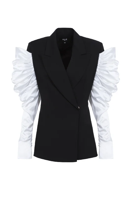 Veste Assurance noire et blanche