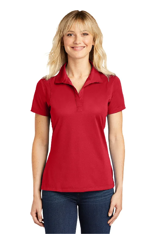 Sport-Tek Womens Sport-Wick Moisture Wicking Short Sleeve Polo Shirt - True Red