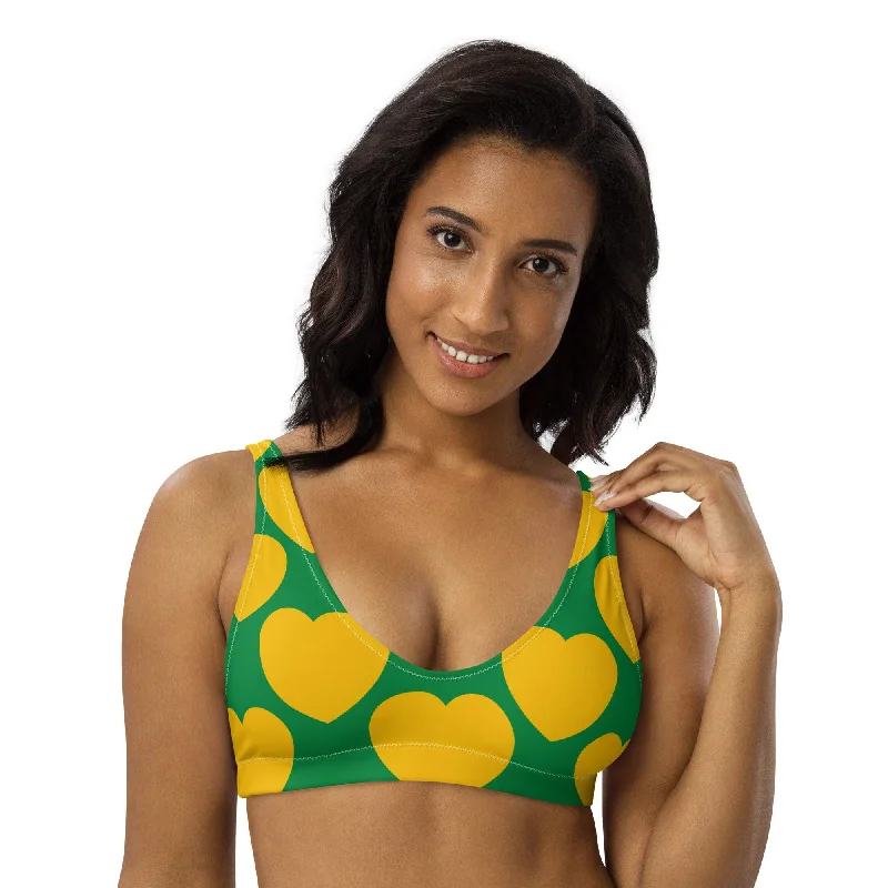 Bikini top (recycled) - ELLIE LOVE yellow green