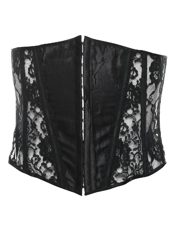 Black Lace Waspie - M