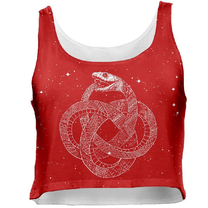 Ouroboros Crop Top - Red Edition