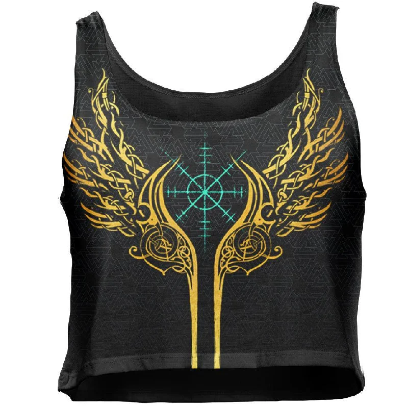 Valkyries of Valhalla Crop Top - Gold Edition