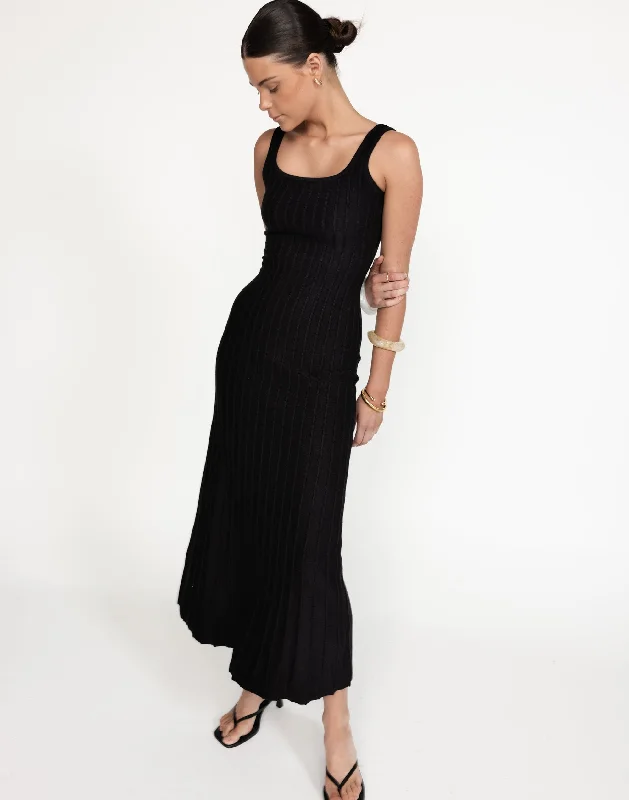 Marzia Maxi Dress (Black)