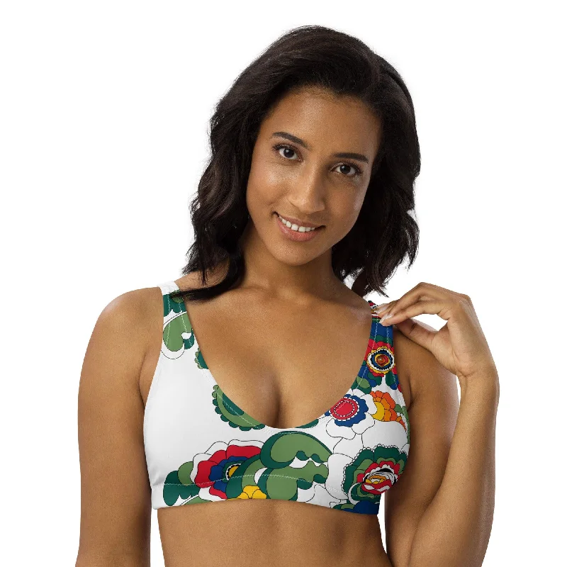 Bikini top (recycled) - GROOVY KURBITS white