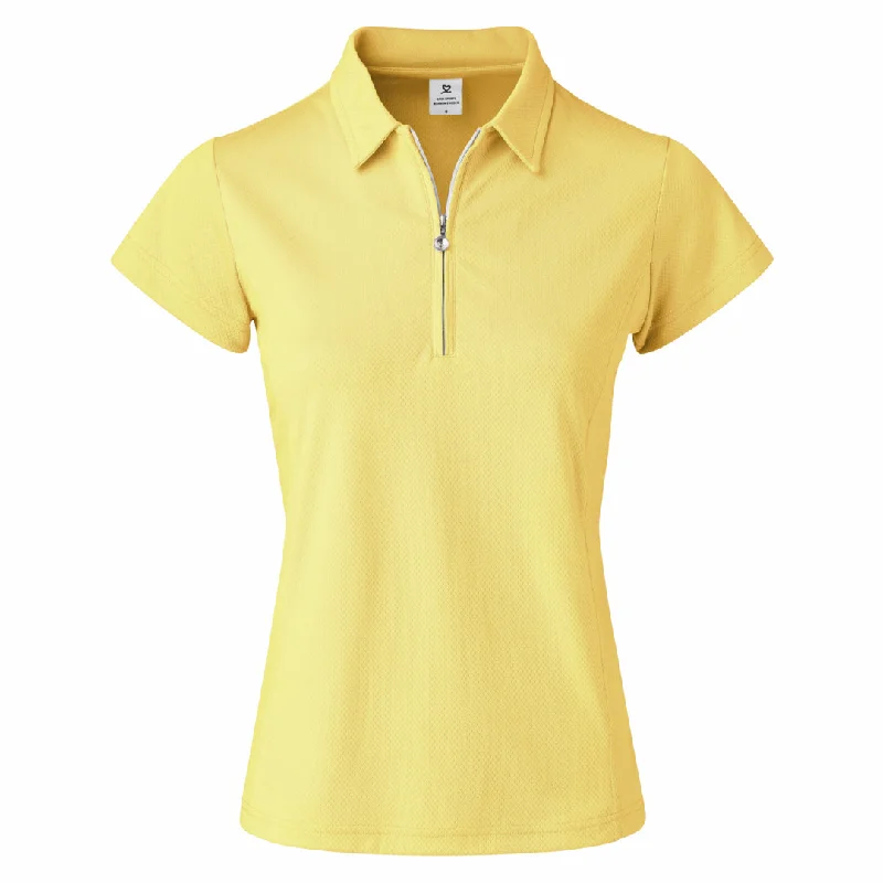 SIZE XS - DAILY SPORTS Macy Short Sleeve Polo Butter 101