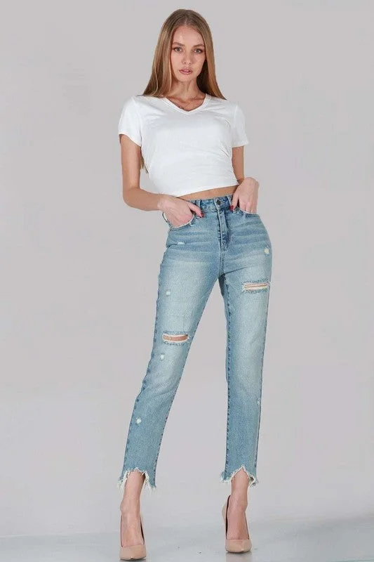 Mid Rise Relaxed Skinny