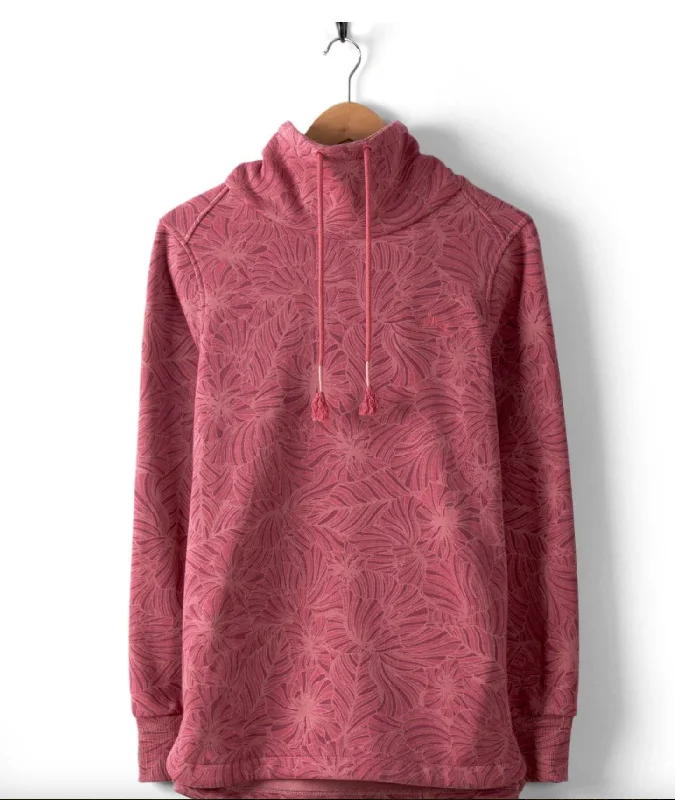 Saltrock Harper - Womens All Over Print Longline Pop Sweat - Pink===SALE===