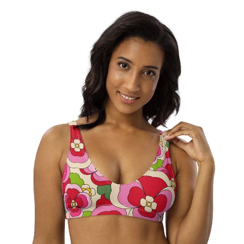 Bikini top (recycled) - PANSY FANTASY pink