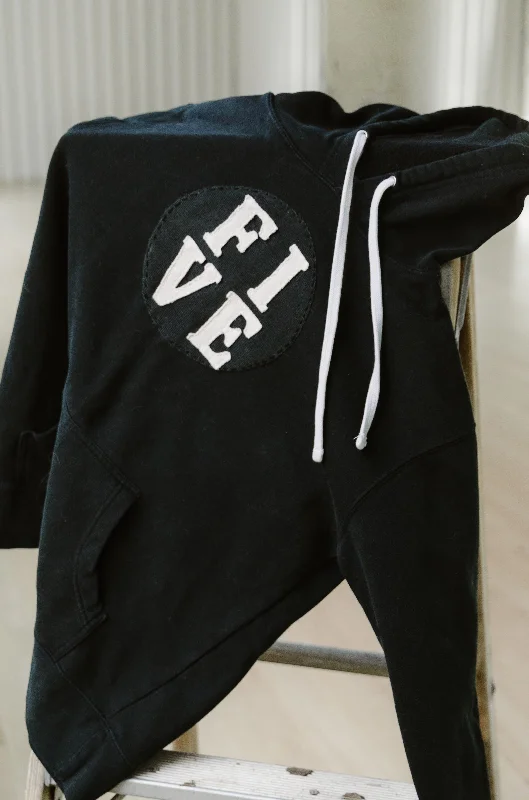 Custom FIVE Applique Hoodie