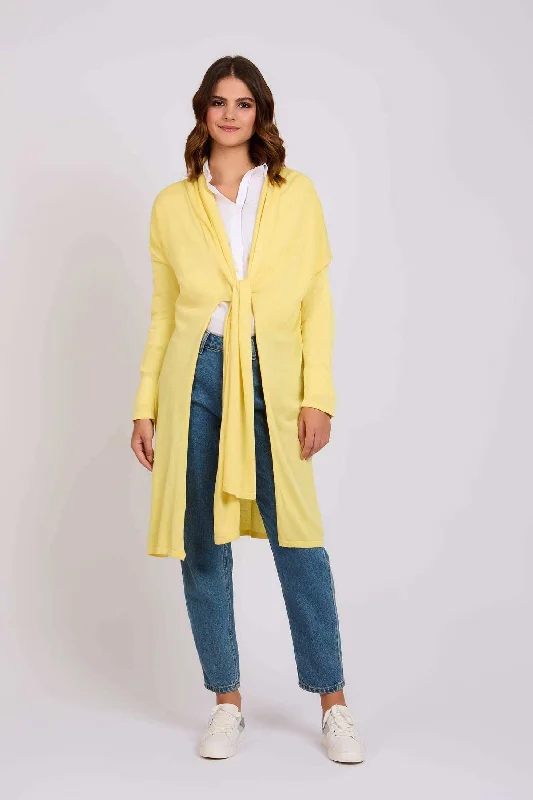 Women Regular Fit Cardigan - Yellowtail