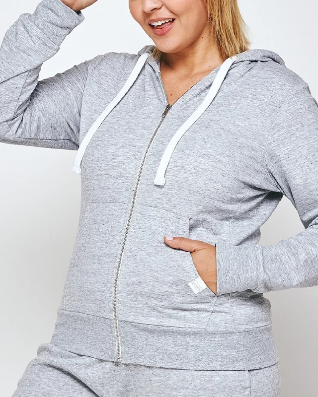 Reflex Plus Size Classic Hoodie Jacket - J415b