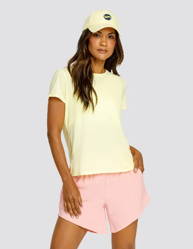 BIJOU BOXY SHORT SLEEVE TOP - FRESH LEMON