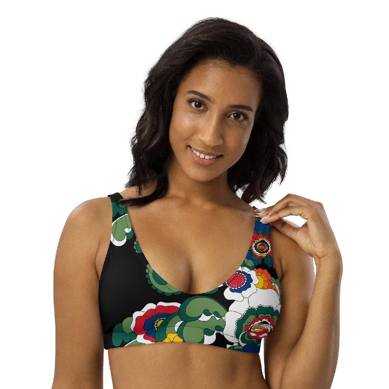 Bikini top (recycled) - GROOVY KURBITS black