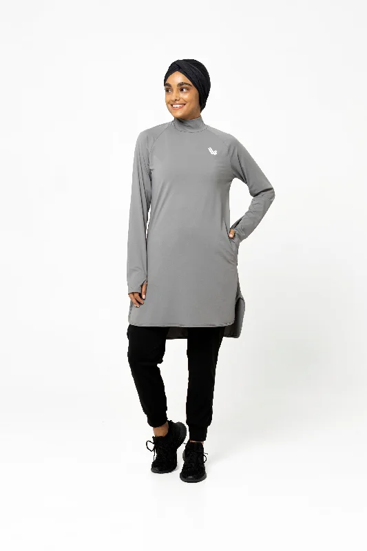 The Staple Modest Sports Dress- Charcoal