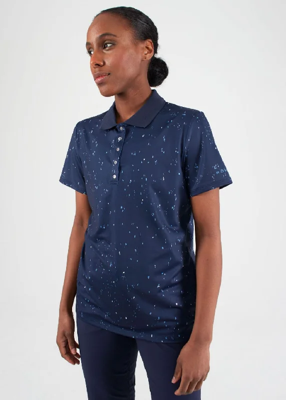 SIZE XS - ROHNISCH Direction Poloshirt Navy Micro Spot