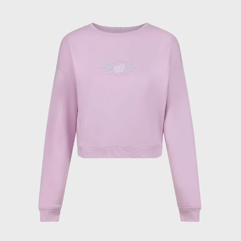 Santa Cruz Womens Moon Ray Dot Crew Sweatshirt - Orchid