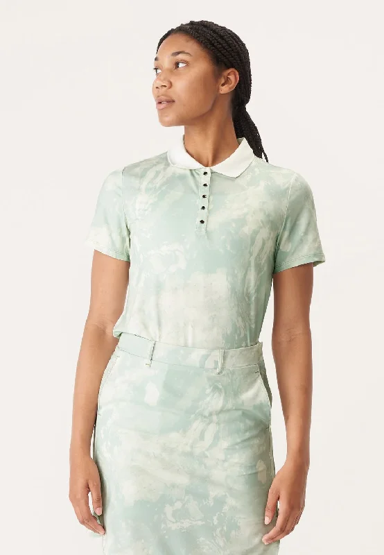 SIZE S - ROHNISCH Direction Poloshirt Algal Bloom Seafoam