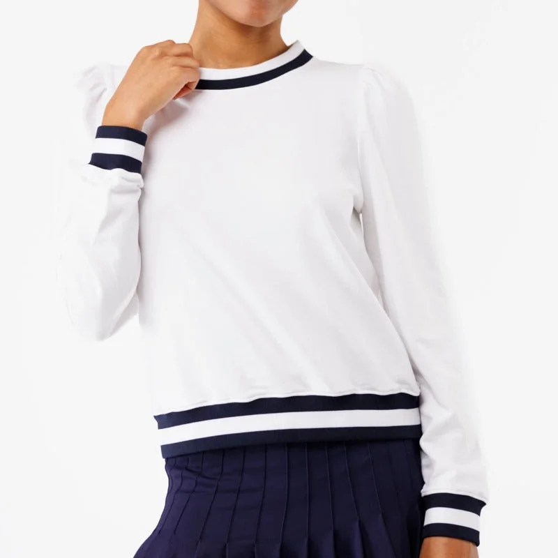 Smith & Quinn Peggy Sweatshirt - White/navy