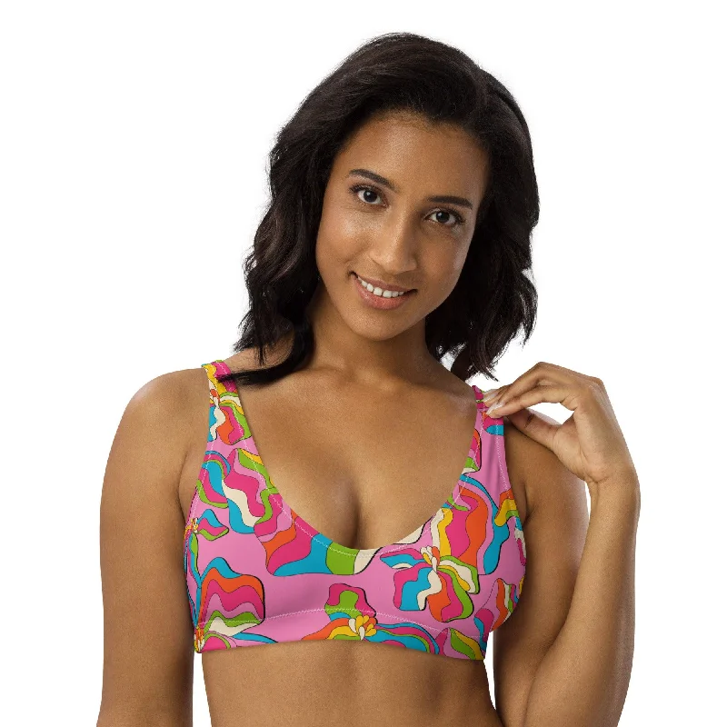 Bikini top (recycled) - SASSY IRIS pink