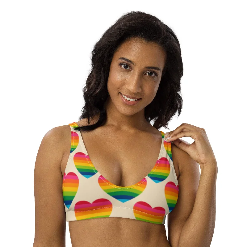 Bikini top (recycled) - ELLIE LOVE rainbow