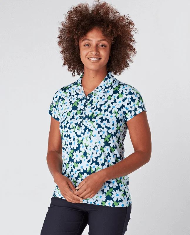 SWING OUT SISTER Signature Polo Daisy Chain Navy