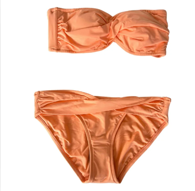 TWIST BANDEAU TOP - ORANGE