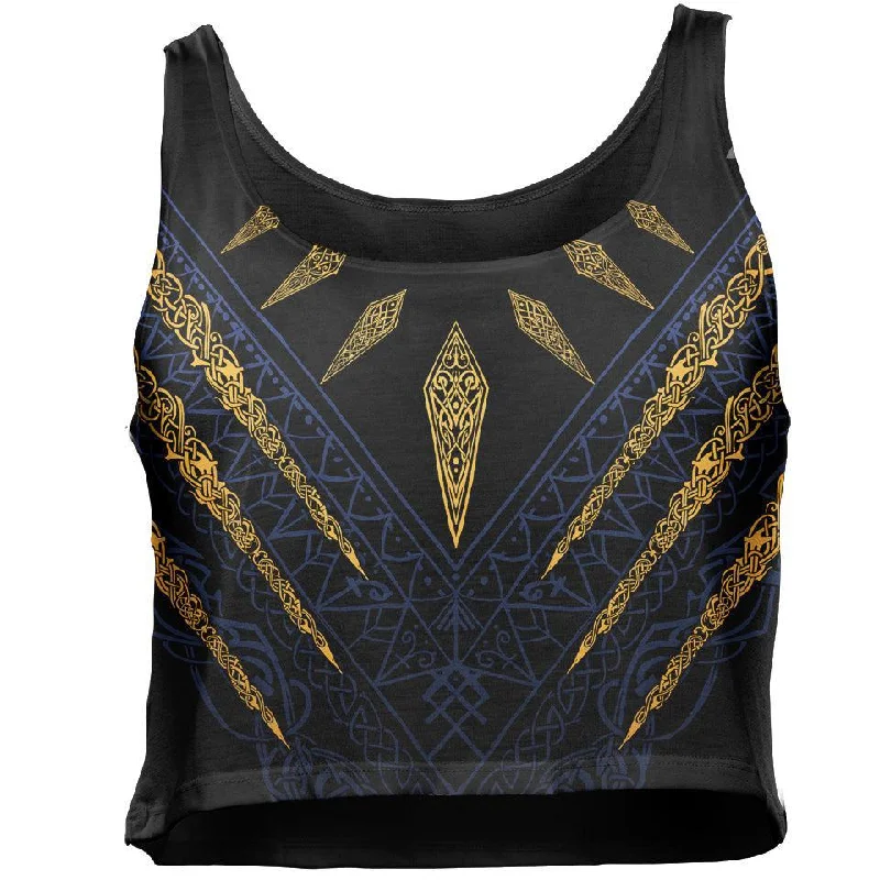 Fenrir's Wrath Crop Top - Blue Edition